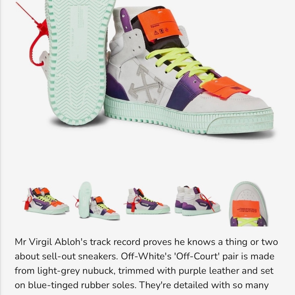 Off-White High-Top Sneakers